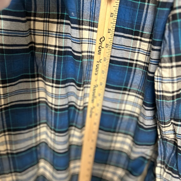 Men's American Eagle Classic Fit Plaid Long Sleeve Button Down Shirt Size XXL - Picture 8 of 10